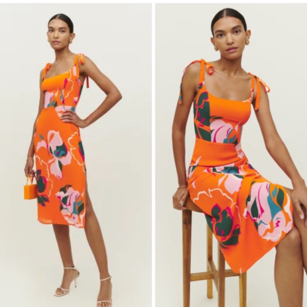Reformation Besse Dress in Electra